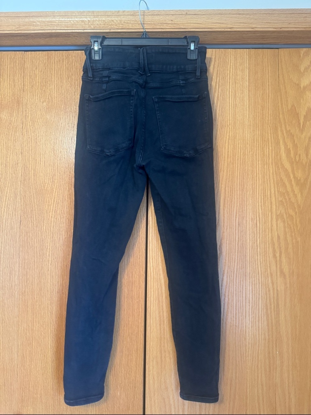 Good American “good waist” High-Waisted Black Skinny Jeans for Women - Picture 6 of 6